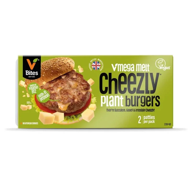 VBITES Vmega Melt Cheezly Plant Burgers 226g (6pk)