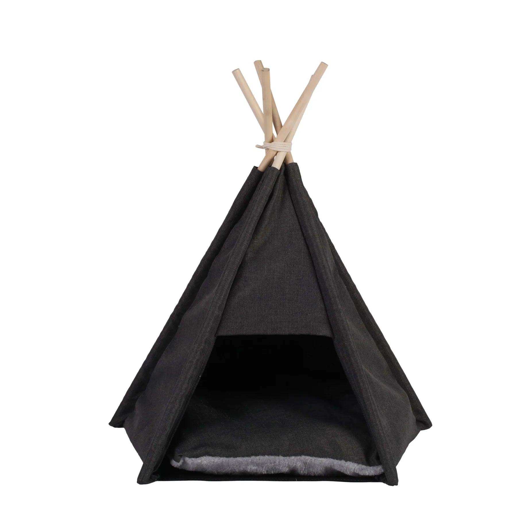 Charlie’s – Pet Teepee Tent – Charcoal - Extra Large