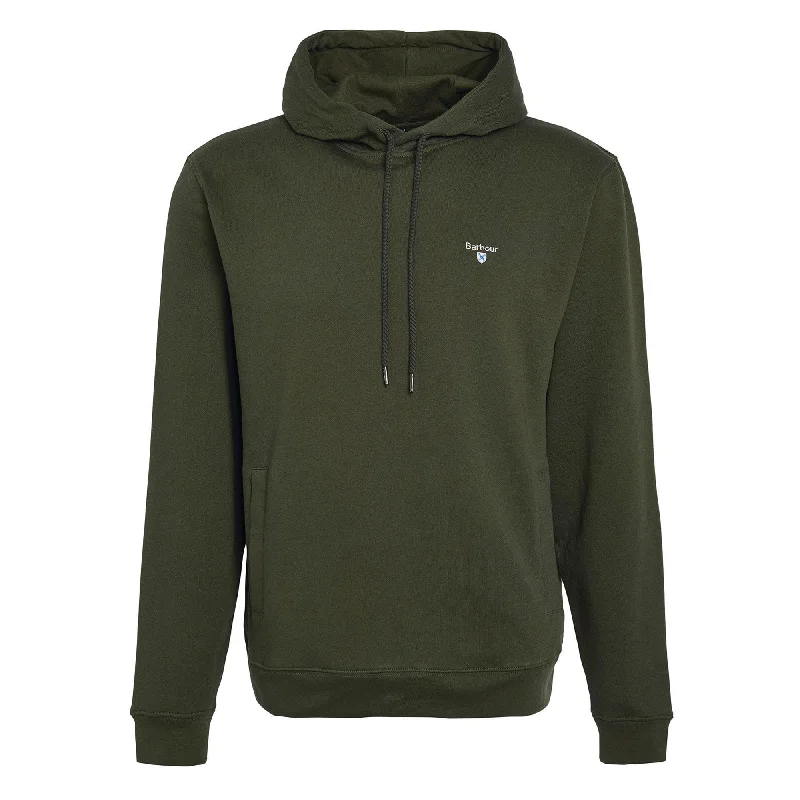 Barbour Mens Grassington Hoodie - Olive