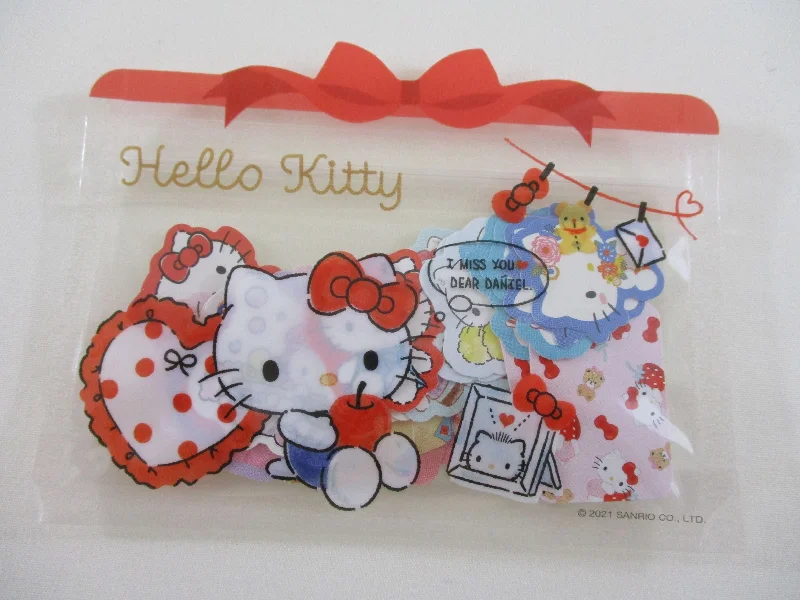 Cute Kawaii Sanrio Characters Flake Stickers Sack Preowned - Hello Kitty - New preowned