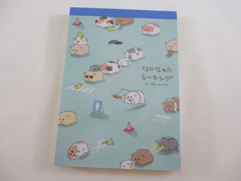 Cute Kawaii Q-Lia Hamster 4 x 6 Inch Notepad / Memo Pad - Stationery Designer Paper Collection