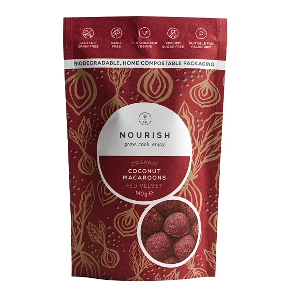 Nourish Organic Red Velvet Coconut Macaroons 140g