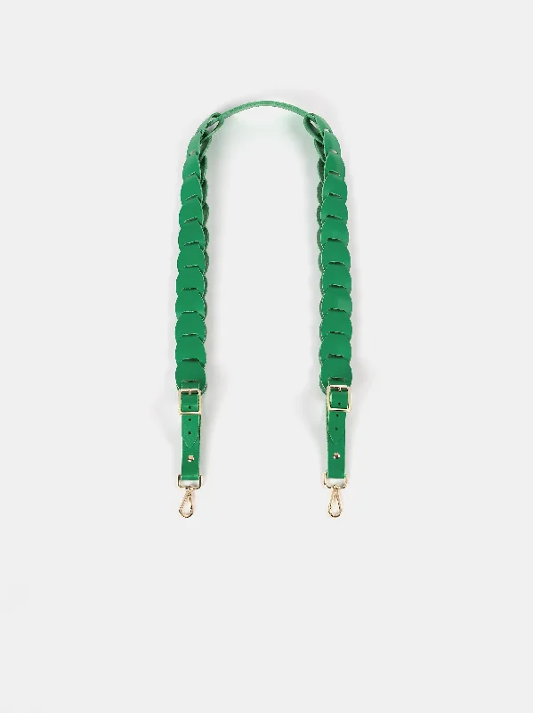 The Link Strap - Apple Green & Pale Gold Hardware