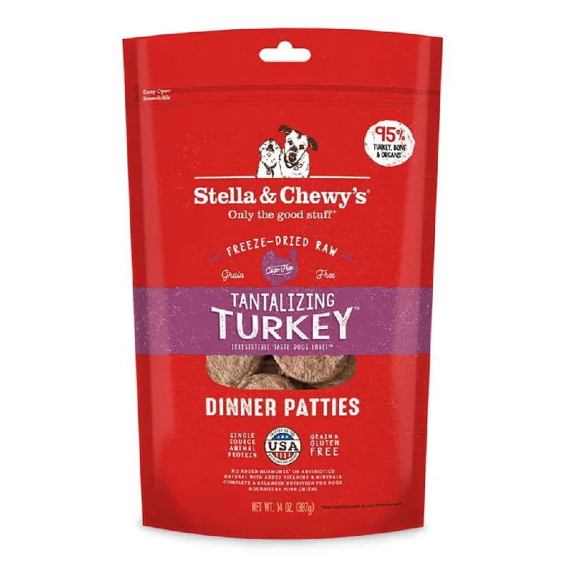 Stella & Chewy's Tantalizing Turkey Dinner Patties Freeze-Dried Dog Food