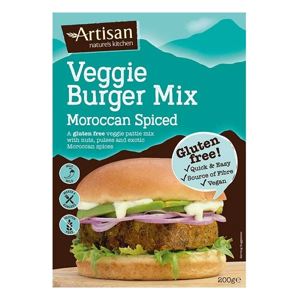 Artisan Grains Moroccan Spiced Veggie Burger Mix 200g (6pk)