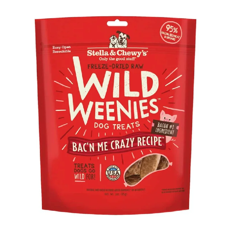 Stella & Chewy's Wild Weenies Bac'N Me Crazy Recipe Freeze Dried Dog Treats