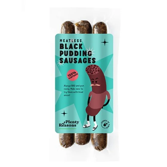 Plenty Reasons Meatless Black Pudding Sausages 210g - Summer Special