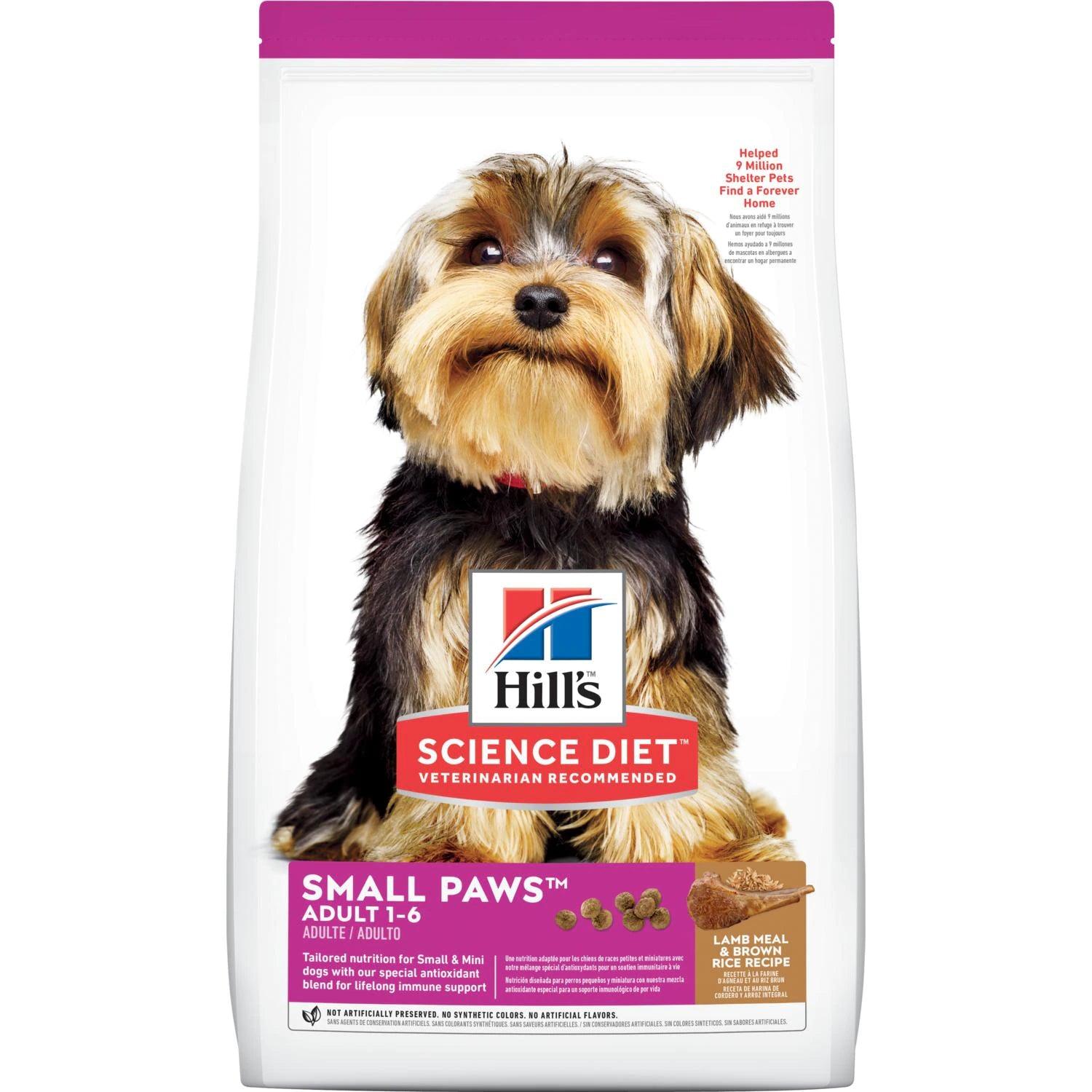 Hill’s – Science Diet – Adult Dog (1-6) – Small Paws – Lamb & Rice