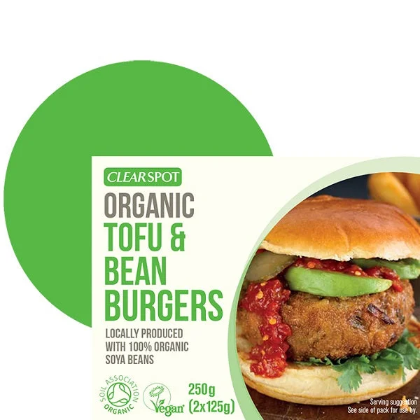 Clearspot Organic Tofu & Bean Burgers 250g