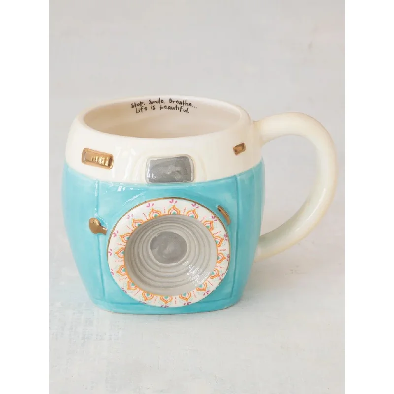 Natural Life : Folk Art Coffee Mug - Camera