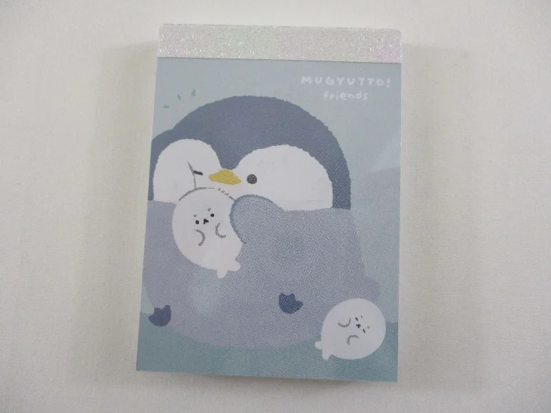 Cute Kawaii Q-lia Mugyutto Penguin Friends Mini Notepad / Memo Pad - Stationery Designer Paper Collection