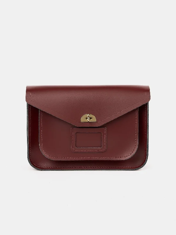 The Twist Lock Satchel - Oxblood