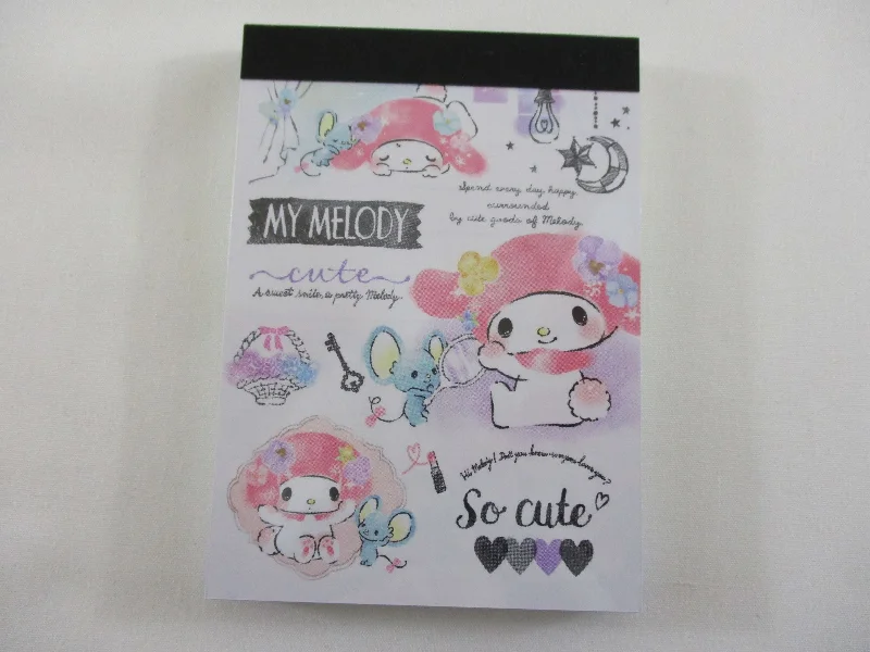 Cute Kawaii My Melody Mini Notepad / Memo Pad - C - Stationery Designer Paper Collection