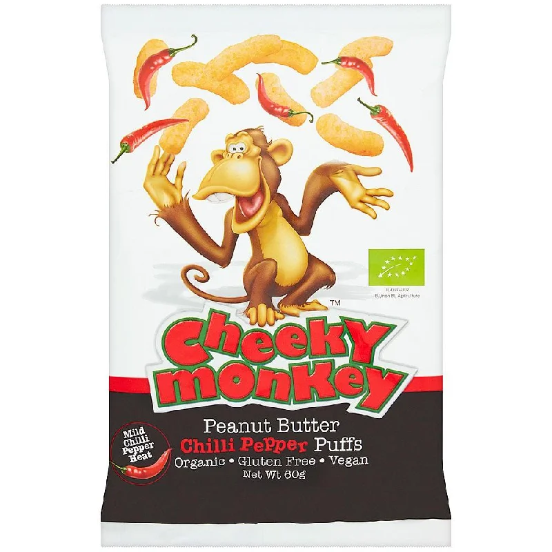 Cheeky Monkey Peanut Butter Puffs - Chilli 60g