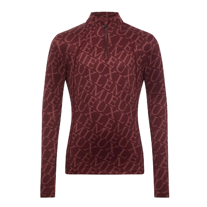 Lemieux Young Rider Fleur Base Layer - Merlot