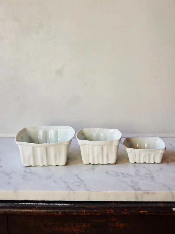 White Porcelain Berry Basket - in 3 sizes