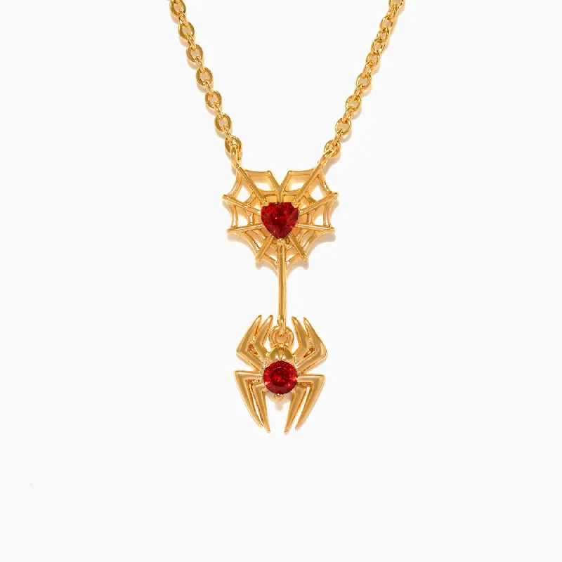 Marvel's Spider-Man Web of Love Necklace