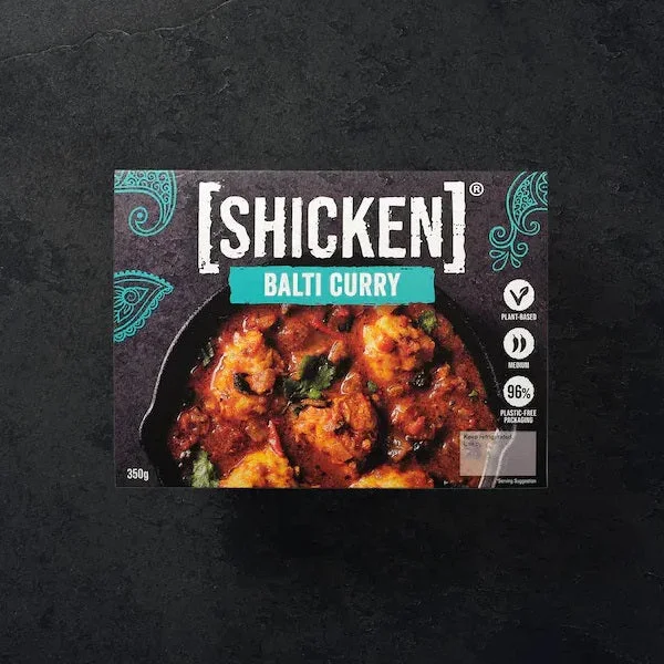 [SHICKEN] Balti Curry 350g - MEDIUM/HOT Vegan Ready Meal (4pk)