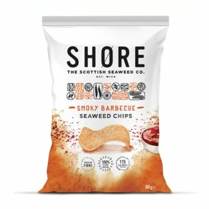 Shore Smoky Barbecue Seaweed Chips 80g