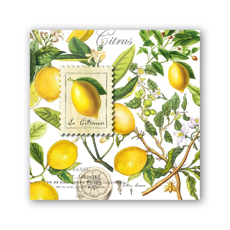 Michel Design Works : Lemon Basil Cocktail Napkins