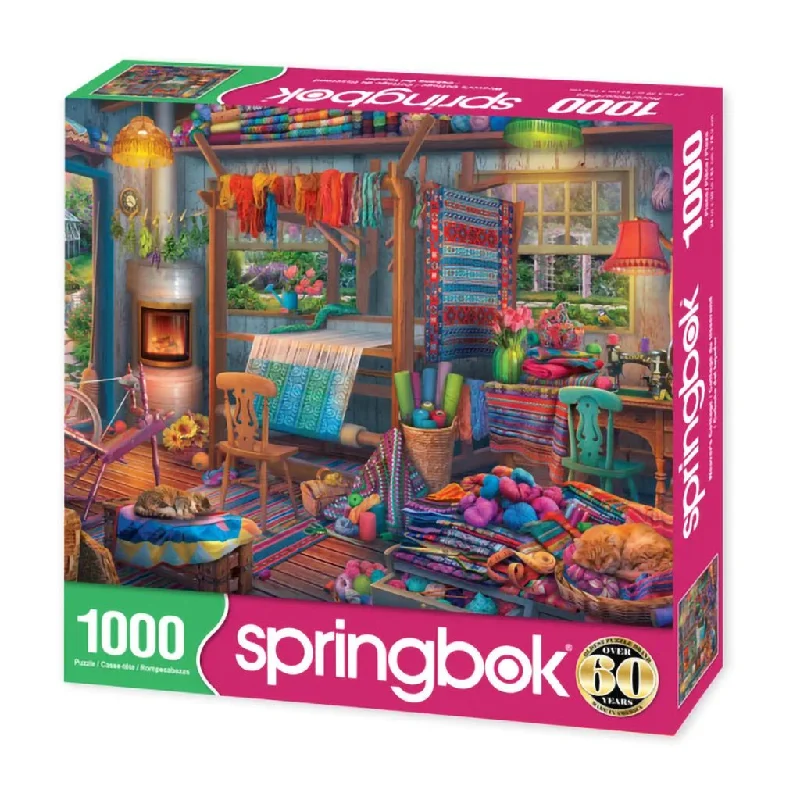 Springbok : Weavers Cottage 1000 Piece Jigsaw Puzzle