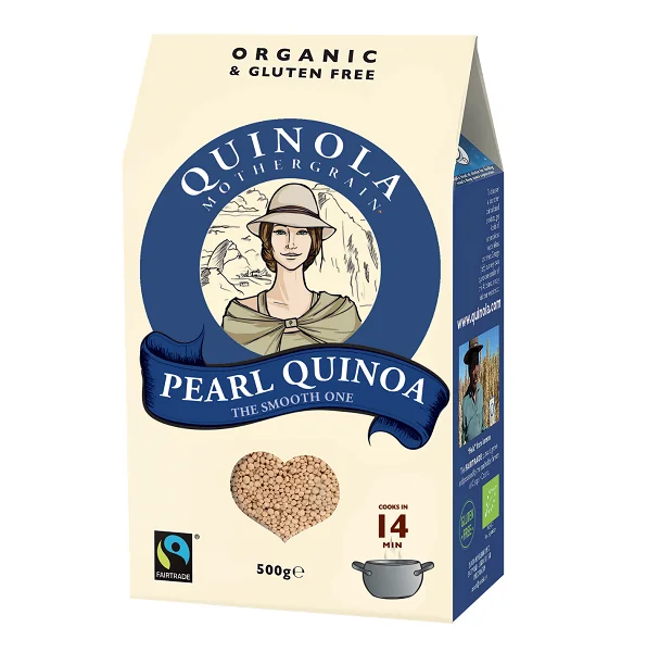 Quinola Organic Gluten-Free Smooth White Pearl Quinoa 500g