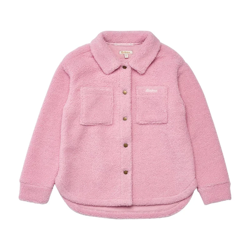 Barbour Girls Sienna Overshirt - Light Pink Dahlia