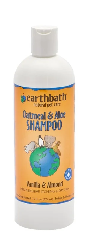 Earthbath Natural Oatmeal & Aloe Shampoo - Vanilla Almond or Fragrance Free