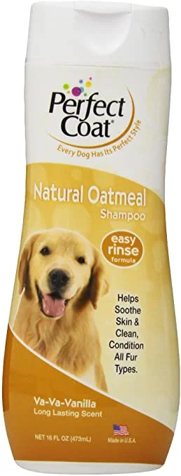 Perfect Coat Natural Oatmeal Dog Shampoo - Vanilla