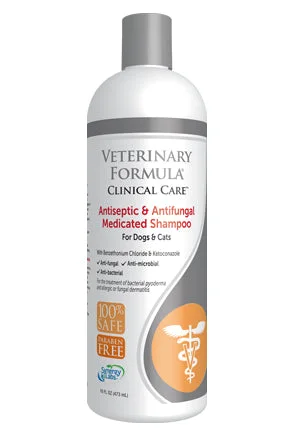 Veterinary Formula Clinical Care - Antiseptic & Antifungal Medicated Shampoo for Dogs & Cats