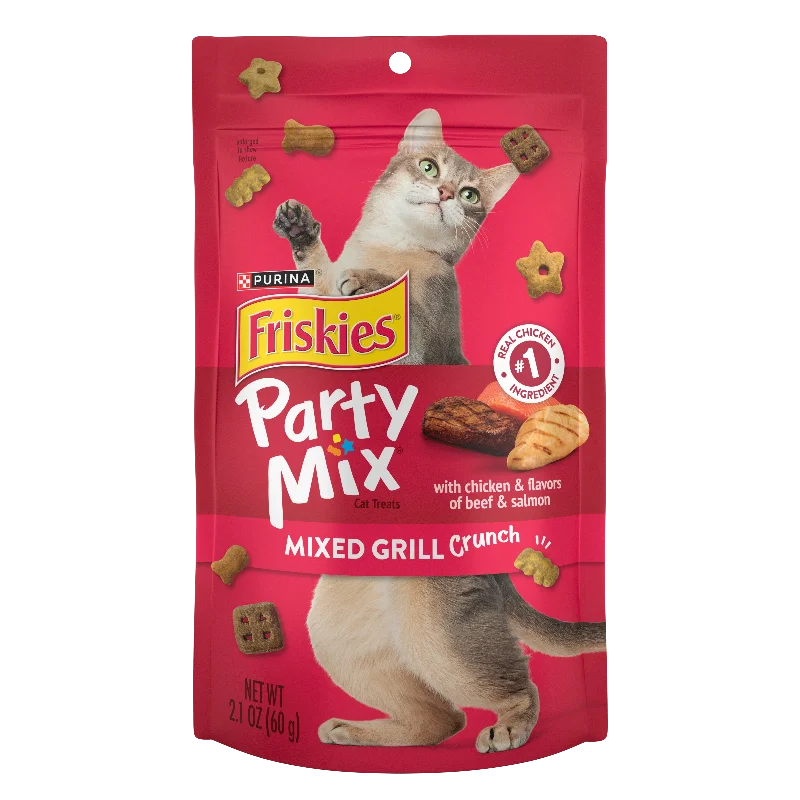 Friskies Party Mix Crunch Mixed Grill Adult Cat Treats