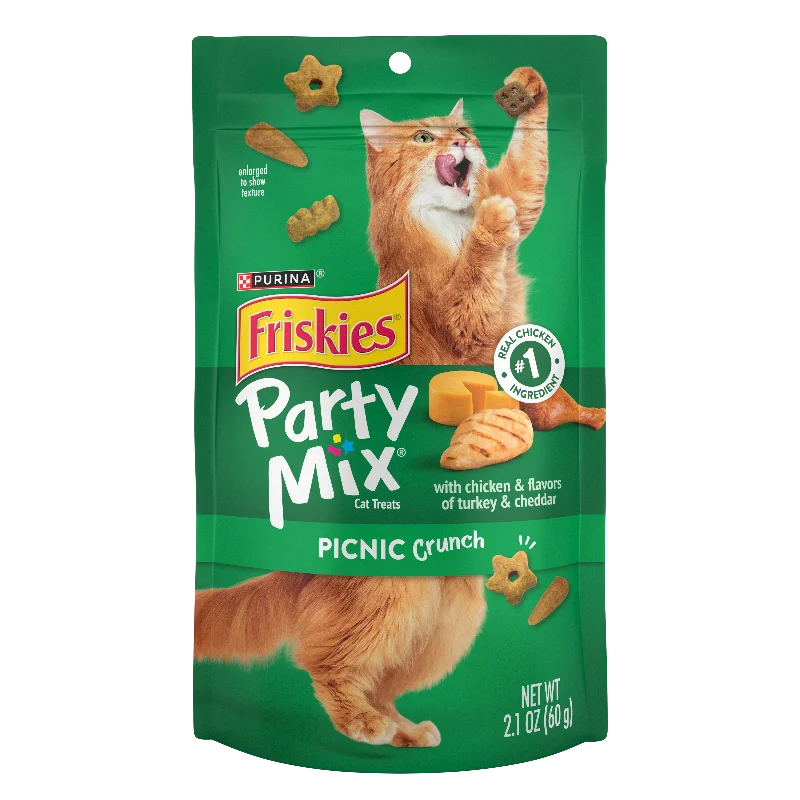 Friskies Party Mix Crunch Picnic Adult Cat Treats