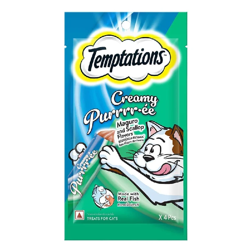 Temptations Creamy Purrrr ee Maguro & Scallop Cat Treats (Limited Shelf Life)